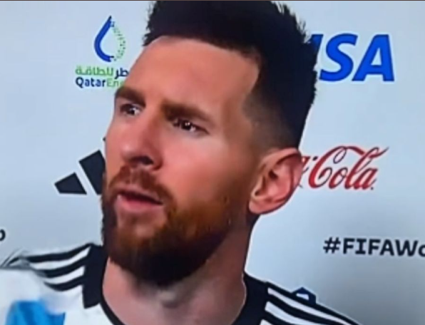 Meme Qué mirás bobo de Messi