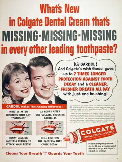 Publicidad de Colgate de Revees