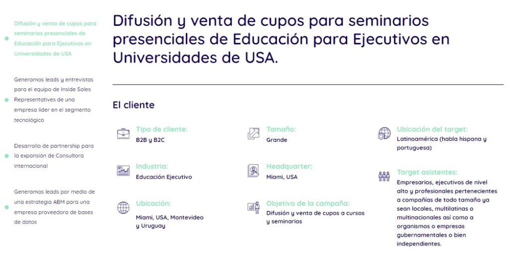 Estructura de caso de éxito de Market2Latam